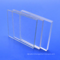 Transparent solid polycarbonate building wall panel